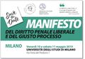 News: 10 e 11 maggio - Manifesto del diritto penale liberale e del giusto processo continua...